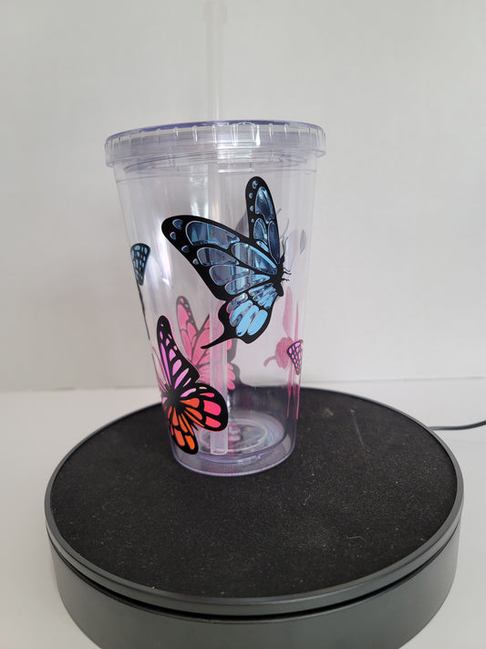 Butterfly 16oz  Cold Tumbler