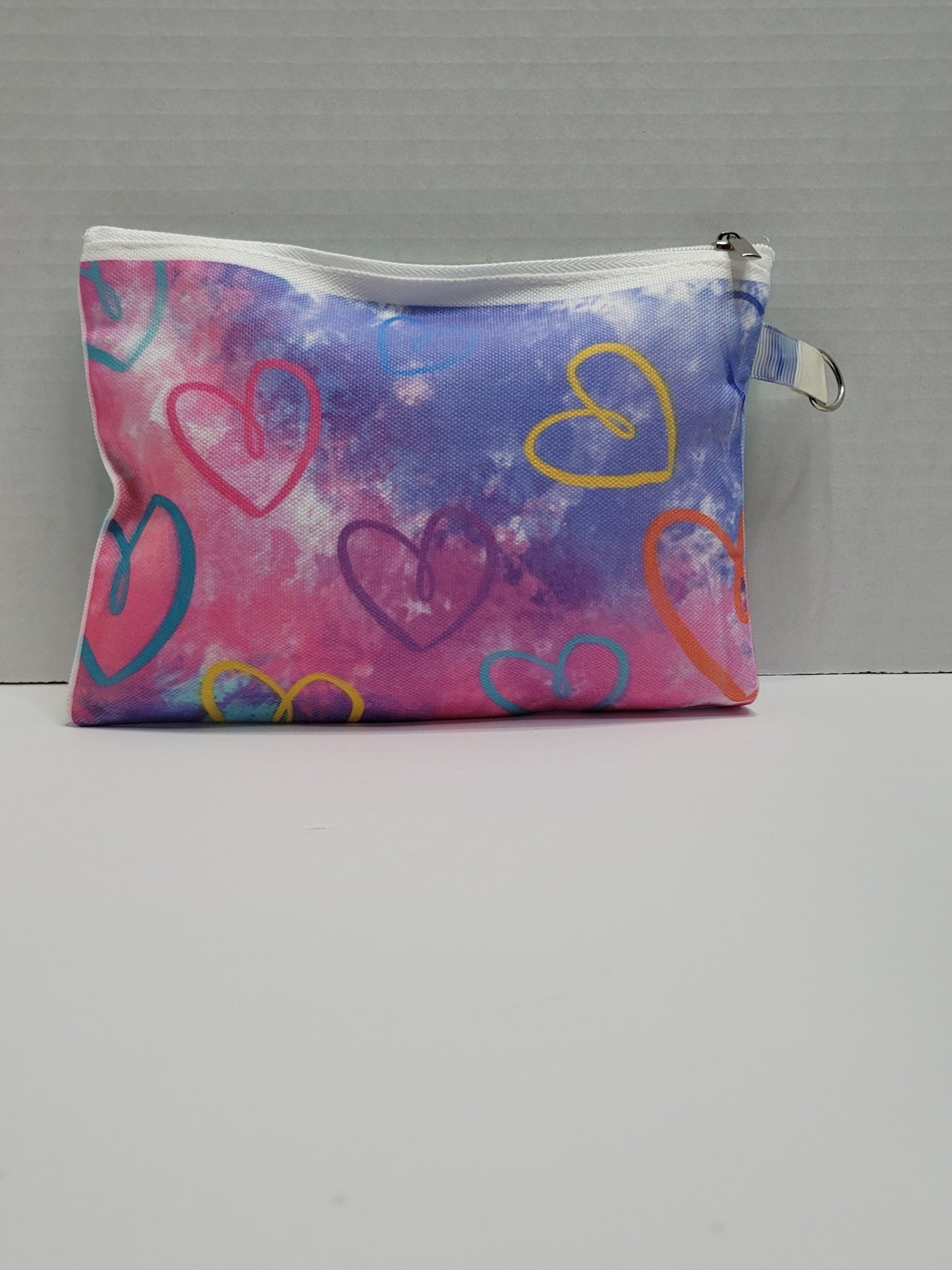 Colorful Heart Makeup Bag