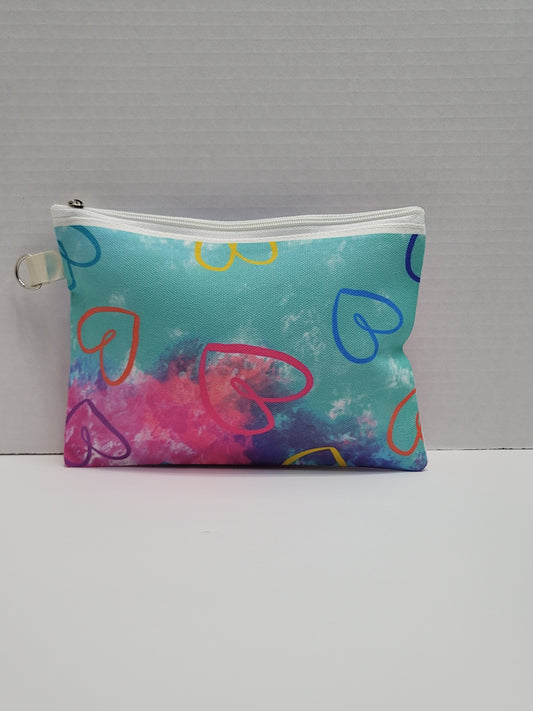 Colorful Heart Makeup Bag