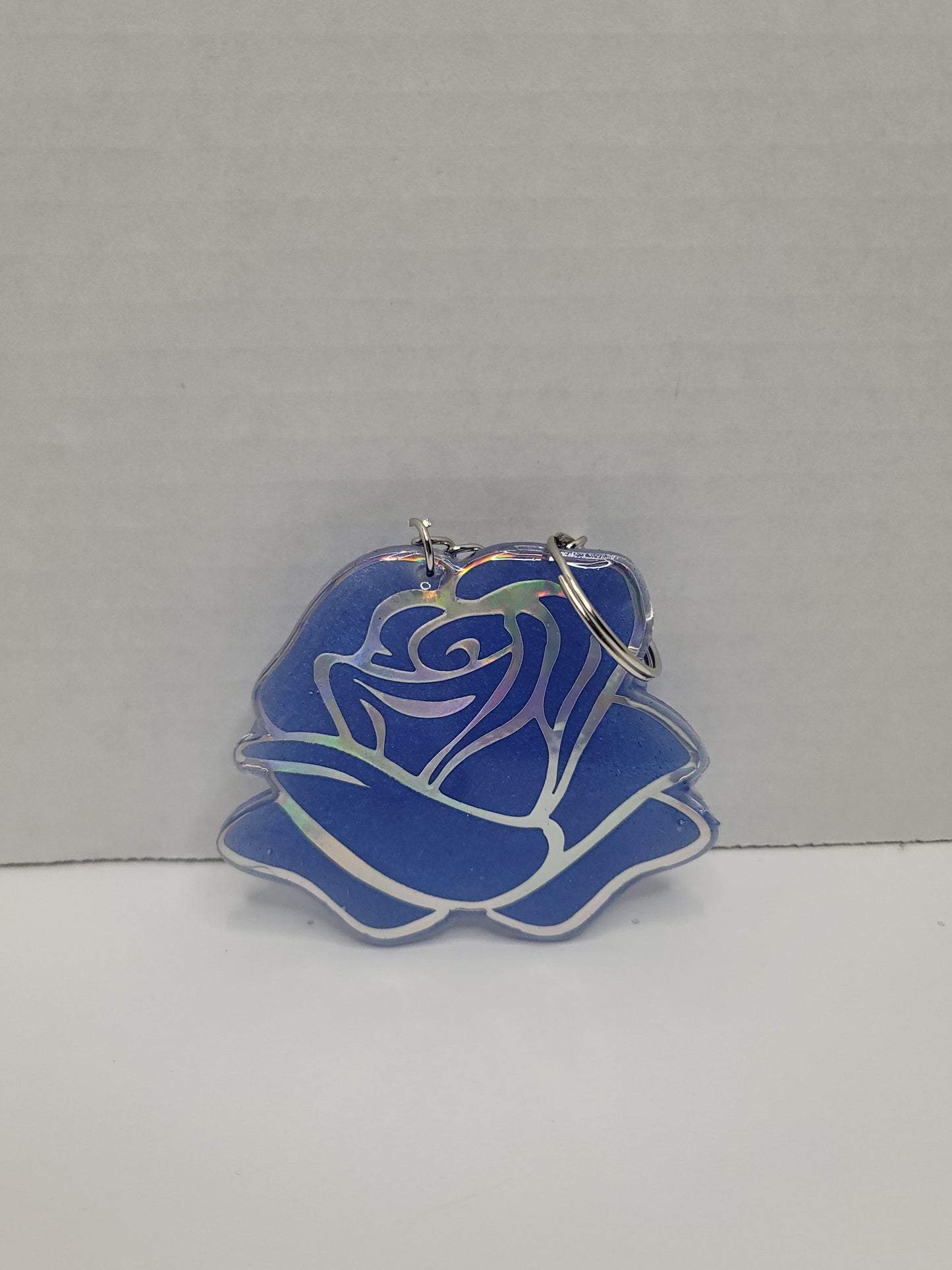 Colorful Rose Keychain