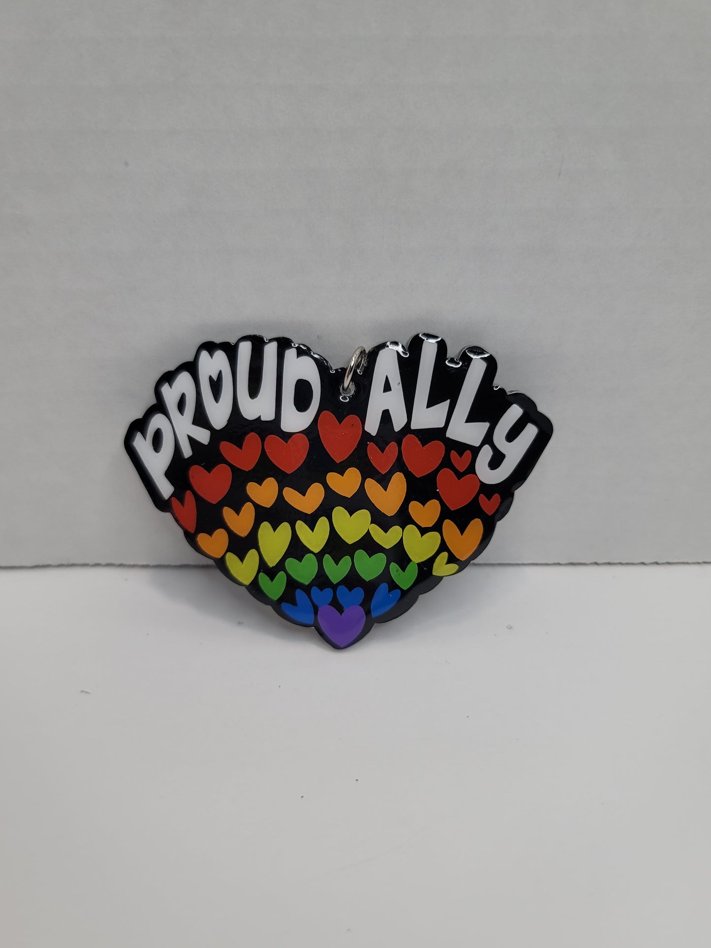 Proud Ally Heart Keychain