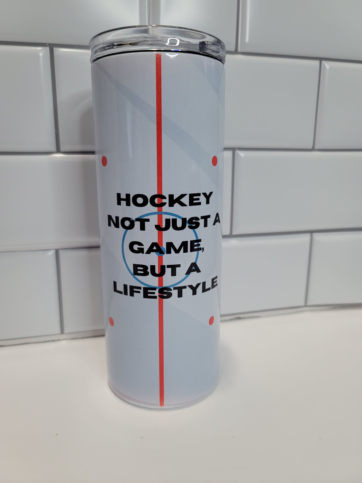 Hockey Not Just a Game But a Lifestyle tumbler/ water bottle 25oz