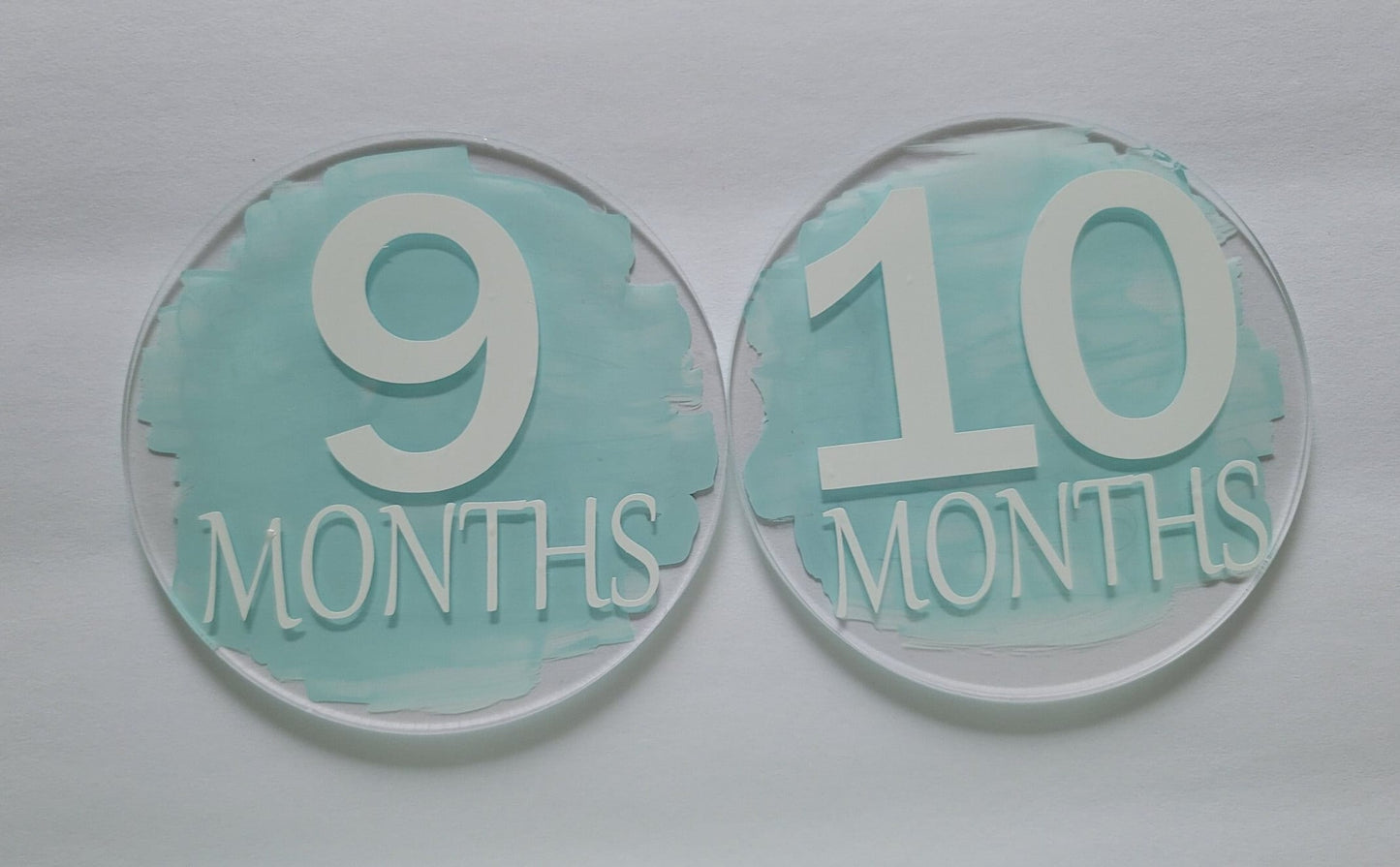 Baby Month Markers Mint Green