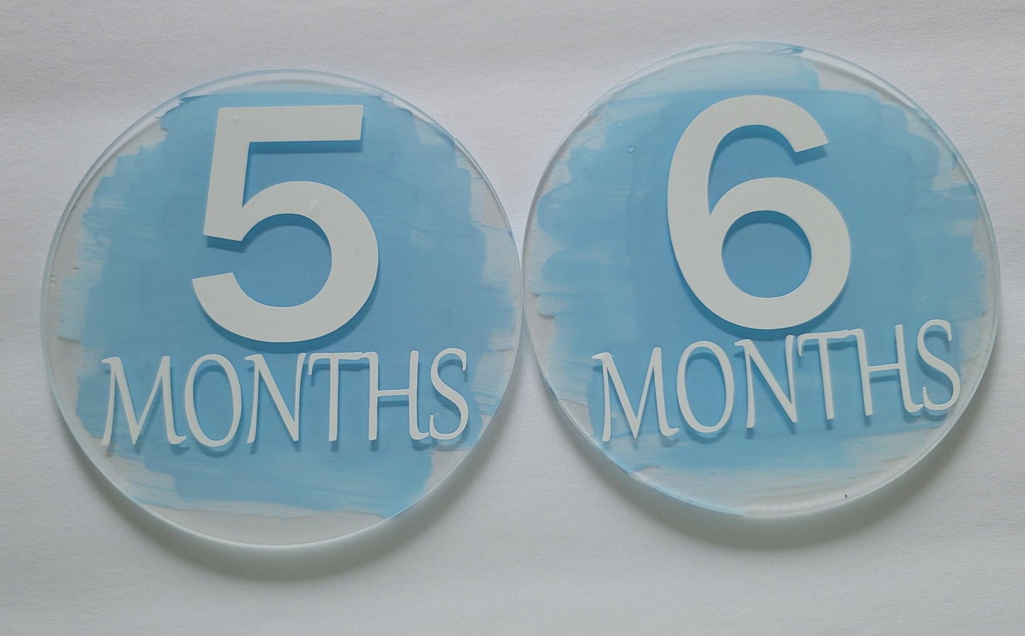 Baby Month Markers Blue