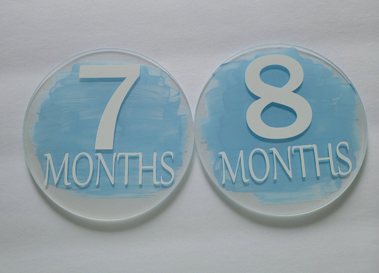 Baby Month Markers Blue