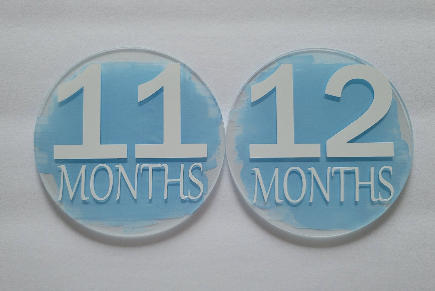 Baby Month Markers Blue