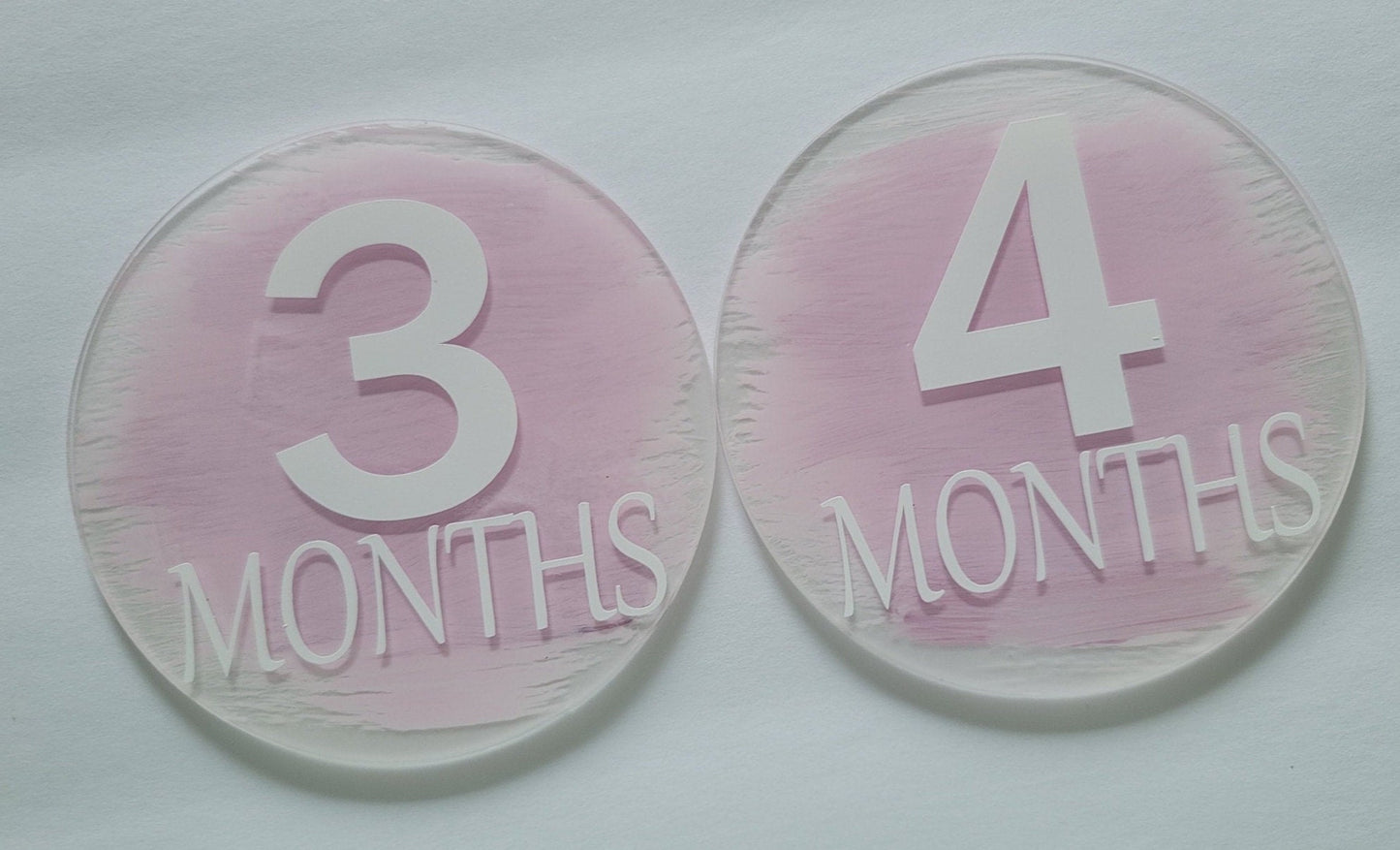 Baby Month Markers Pink