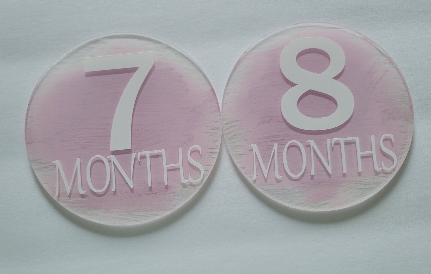 Baby Month Markers Pink