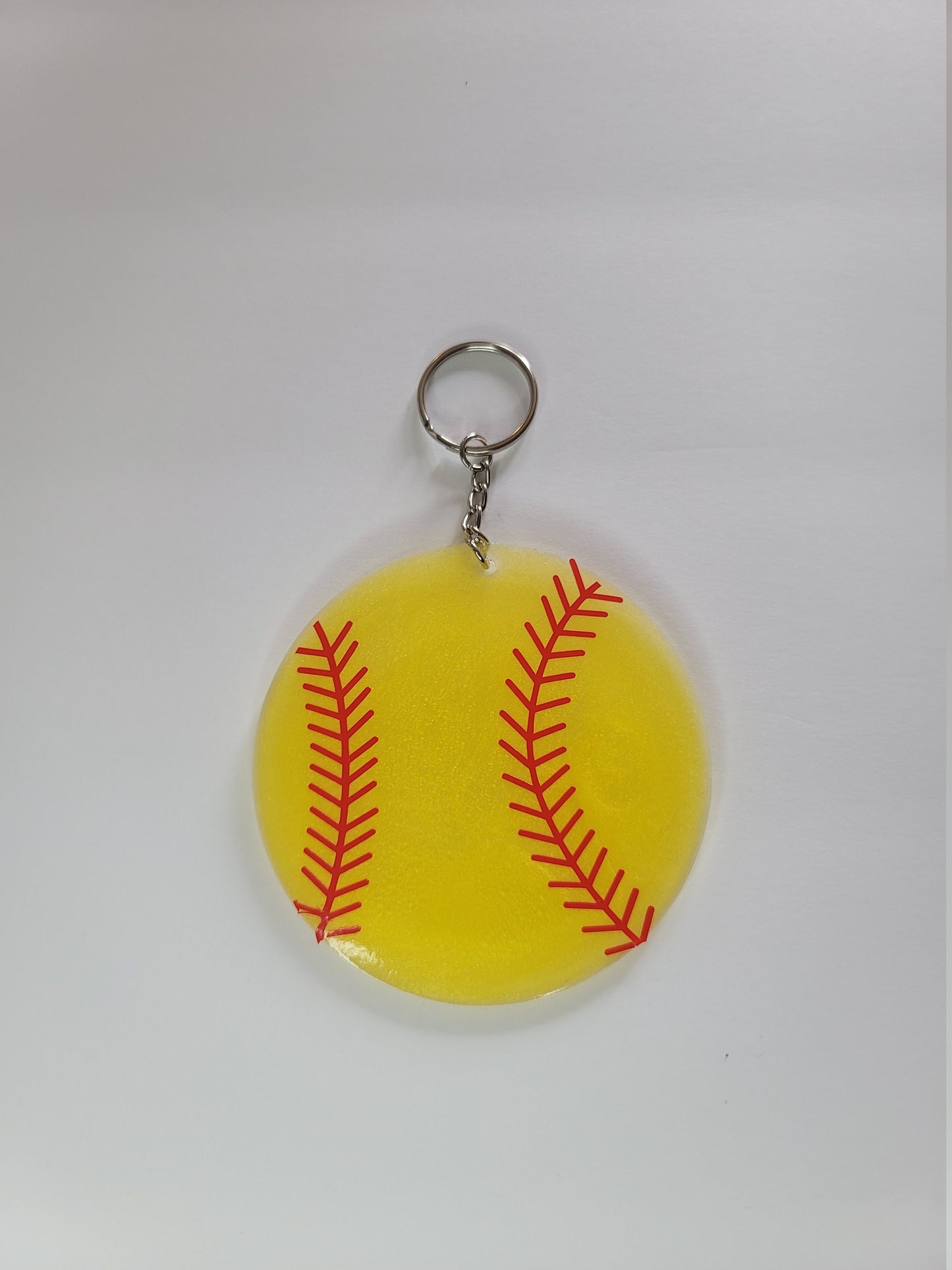 Softball Key Chain