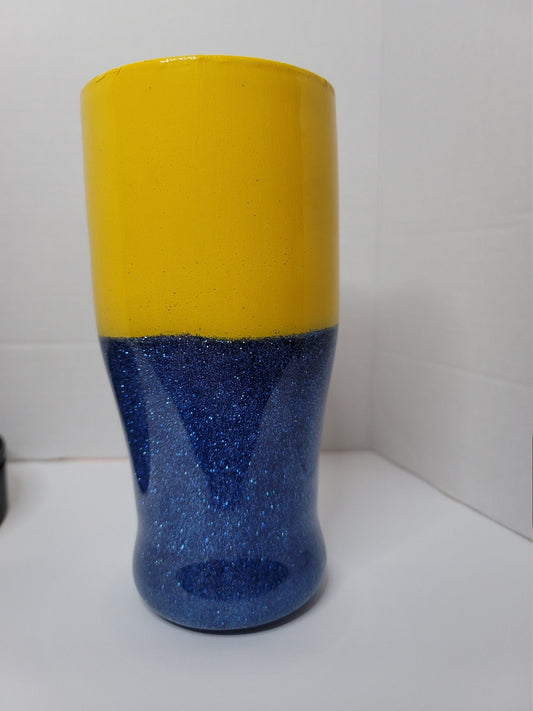 2 color with glitter tumbler