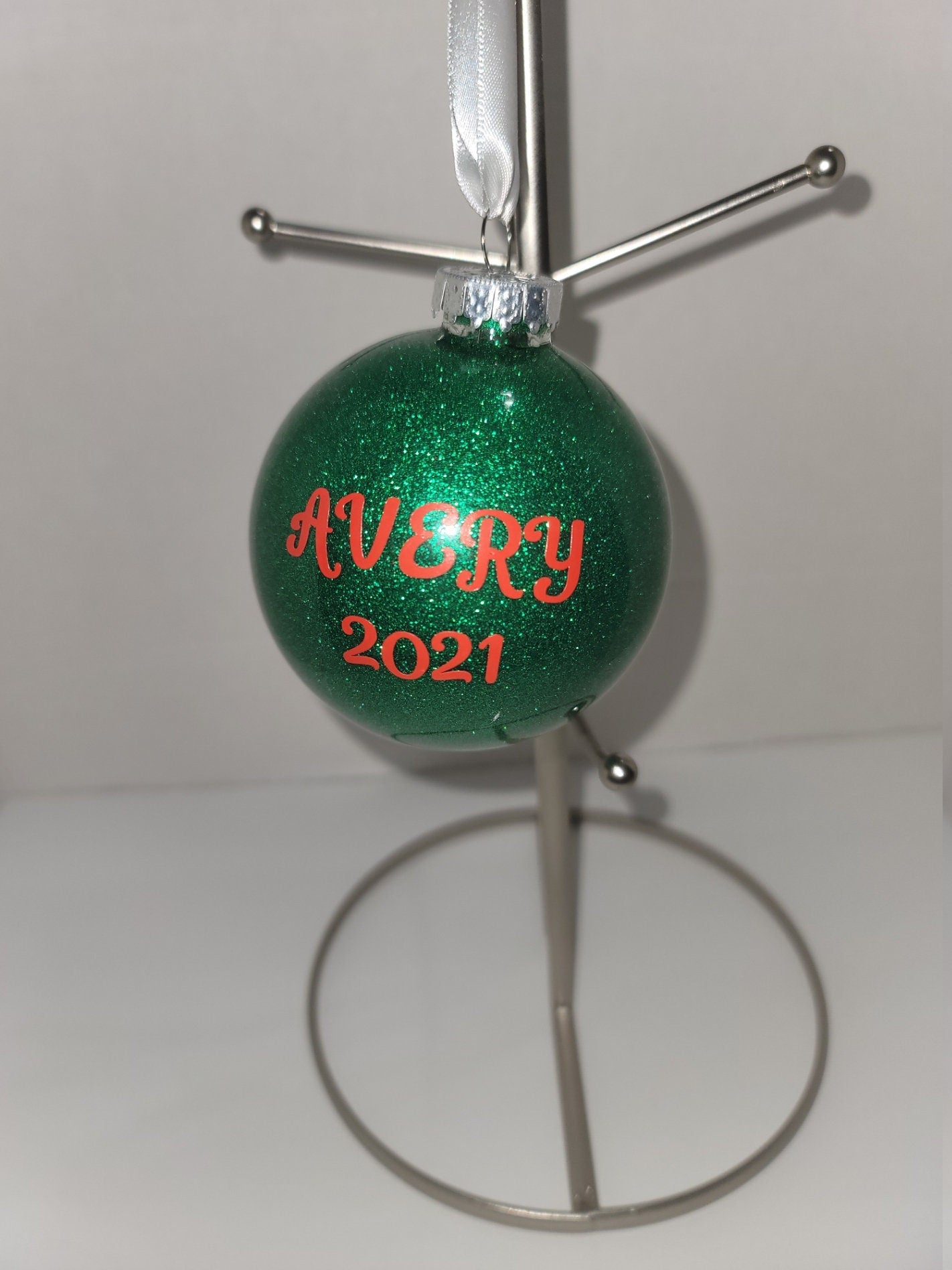 Glitter Happy Holidays Ornament