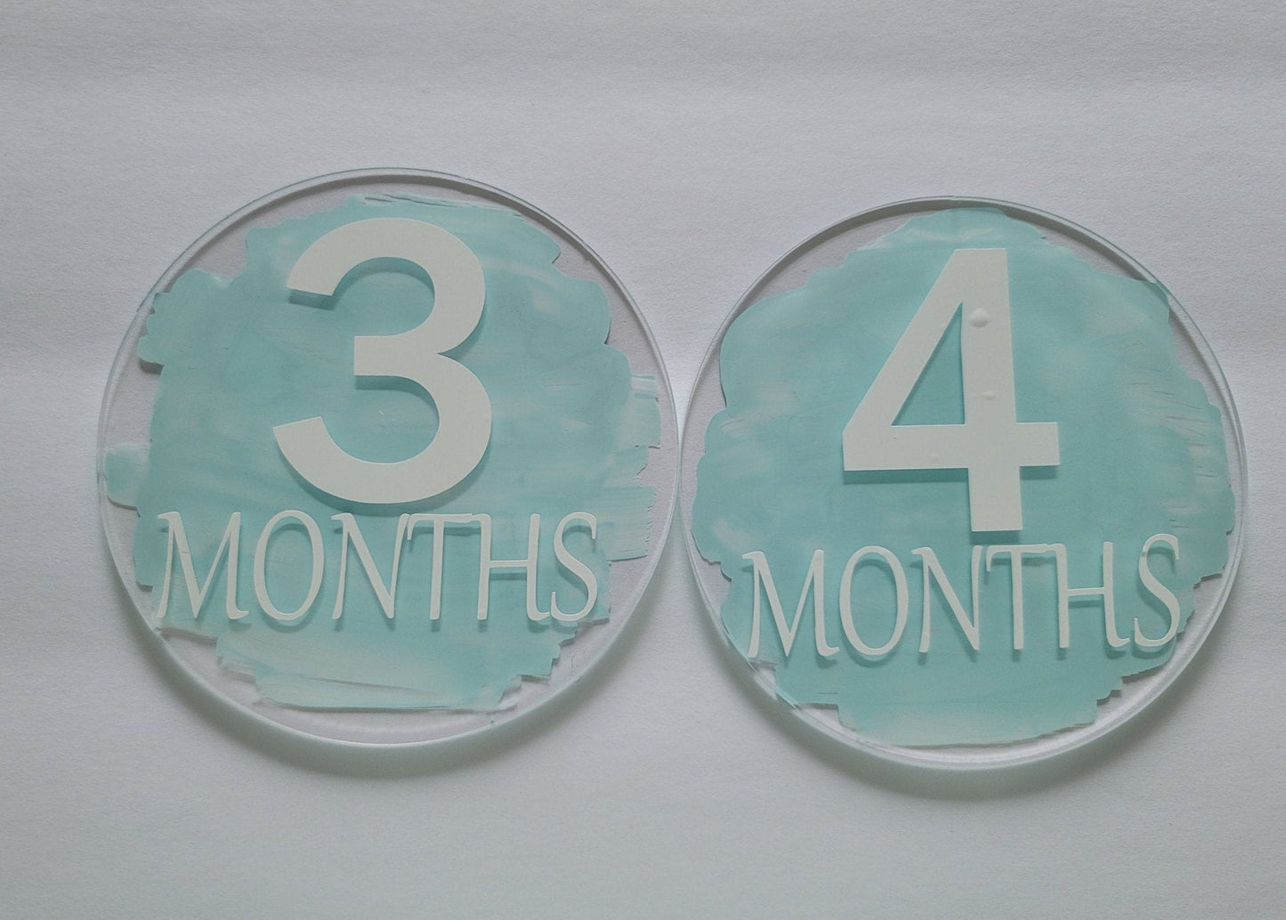 Baby Month Markers Mint Green