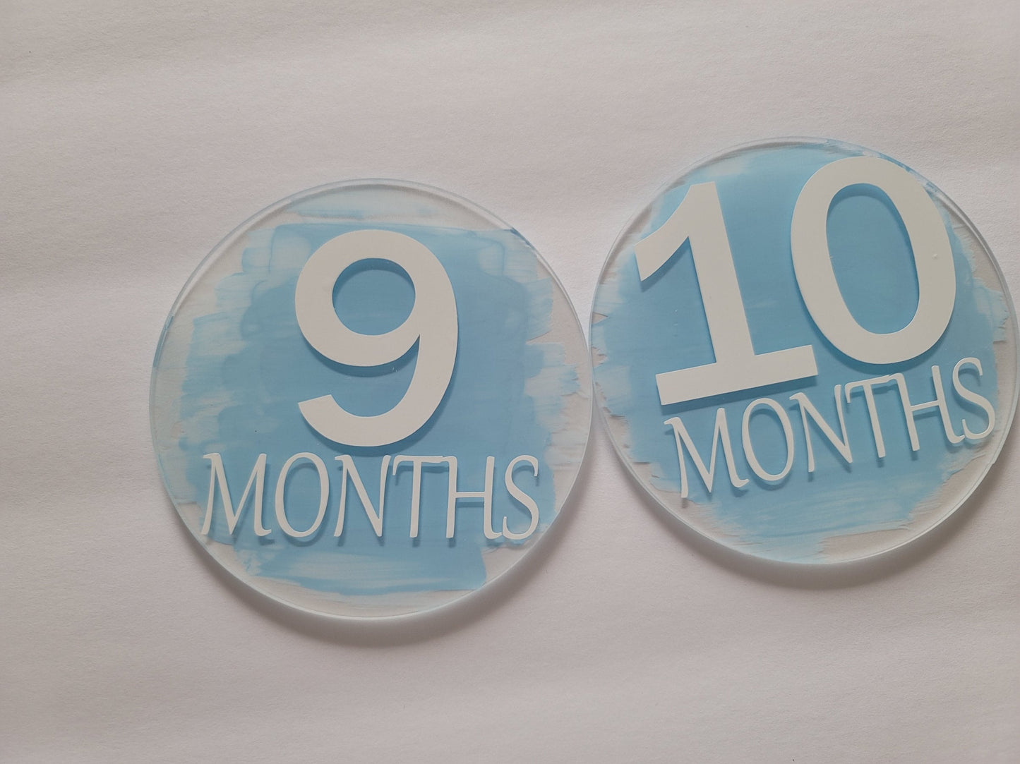 Baby Month Markers Blue