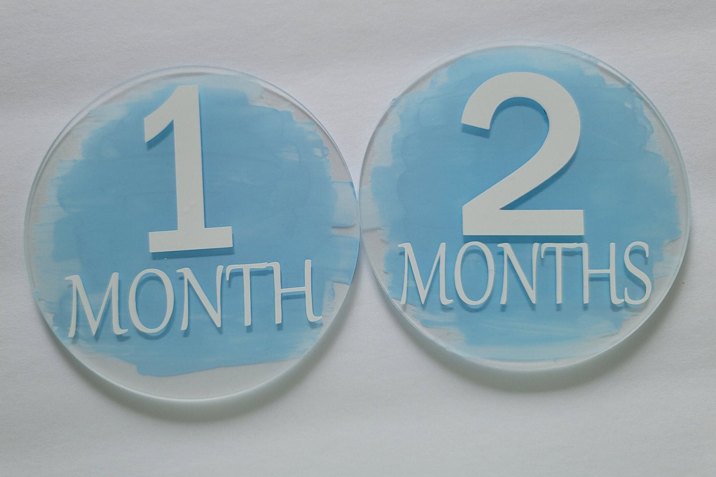 Baby Month Markers Blue