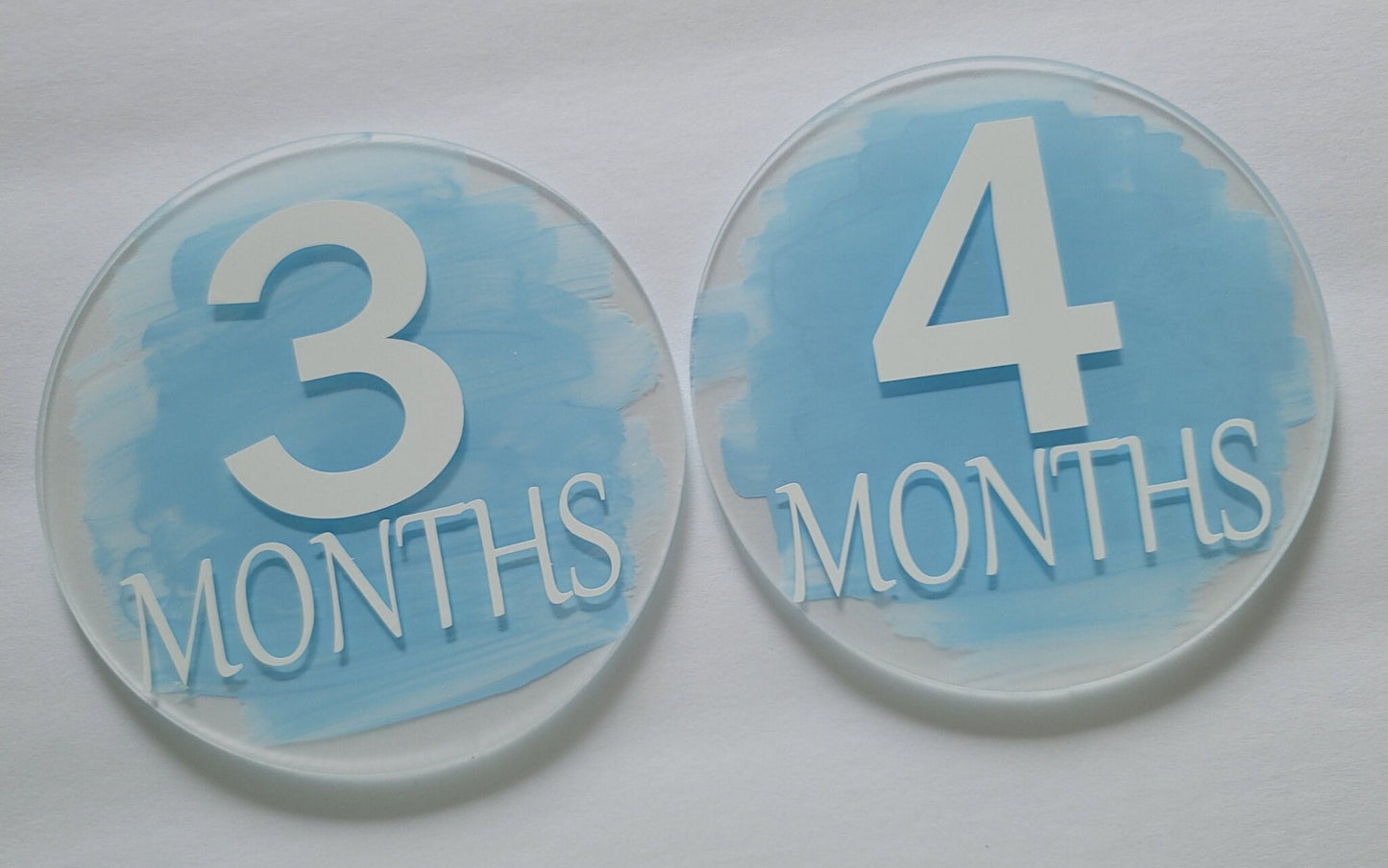 Baby Month Markers Blue