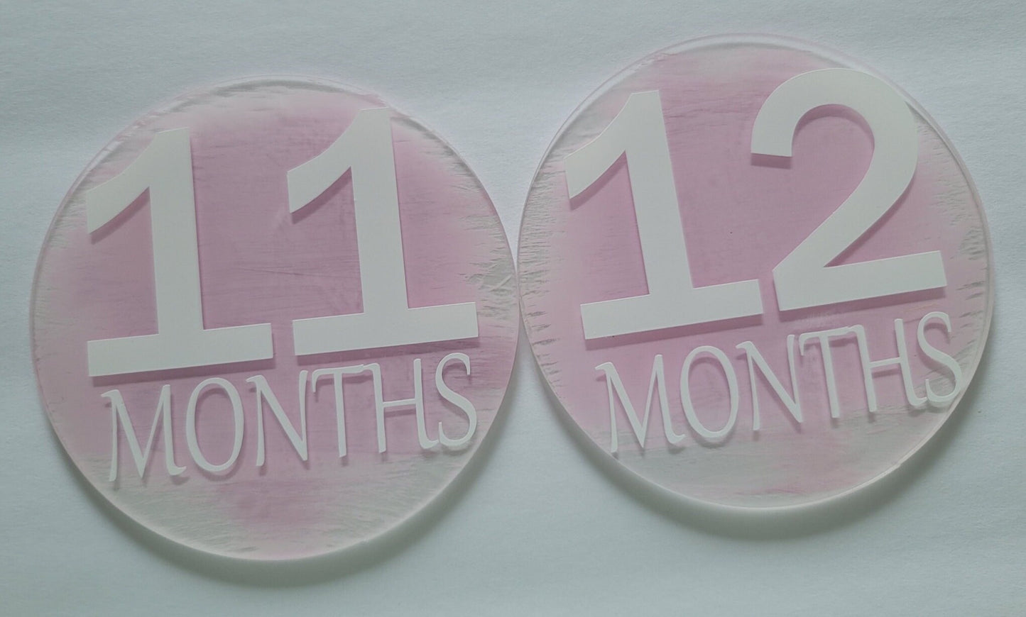 Baby Month Markers Pink