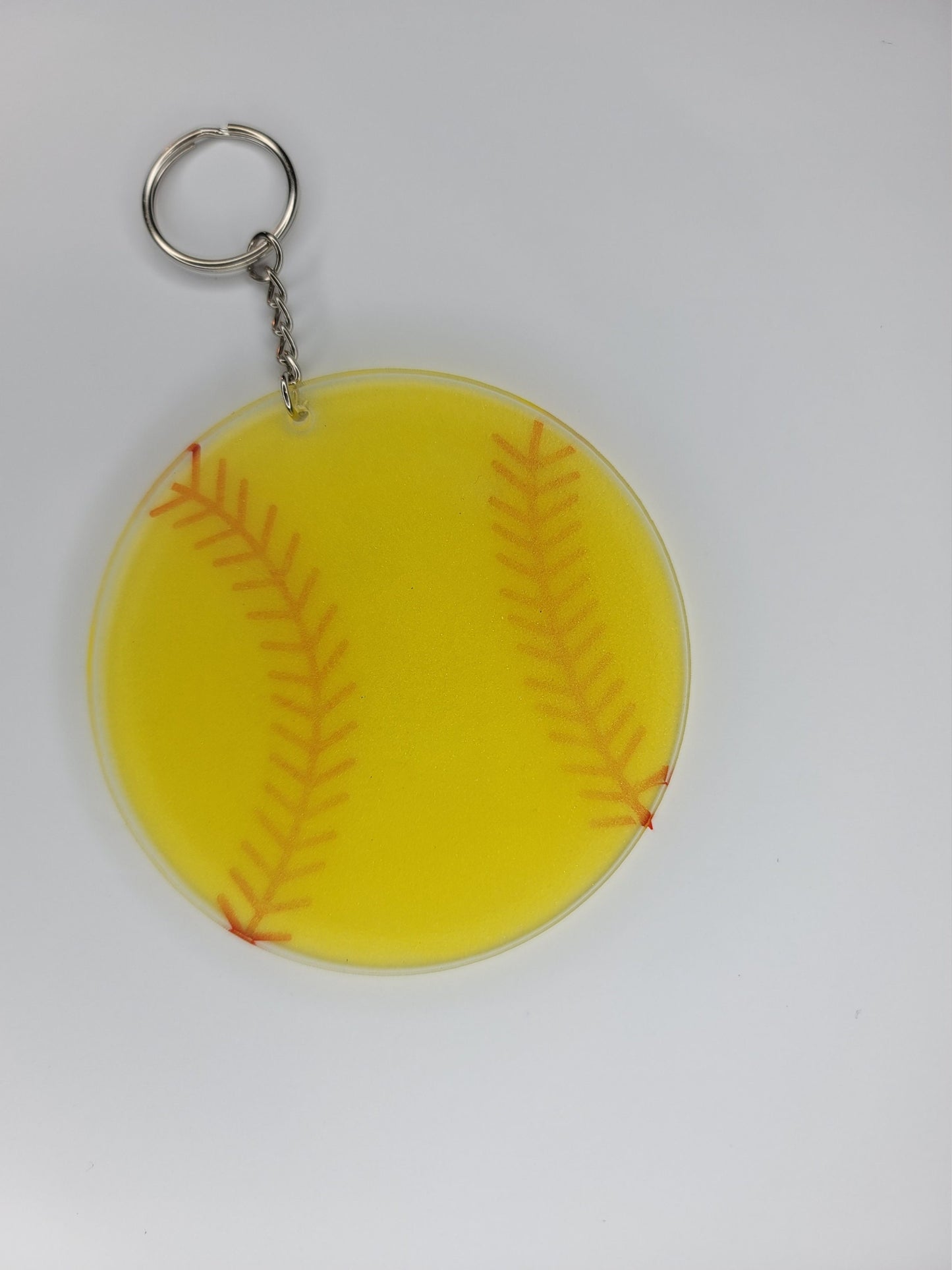 Softball Key Chain