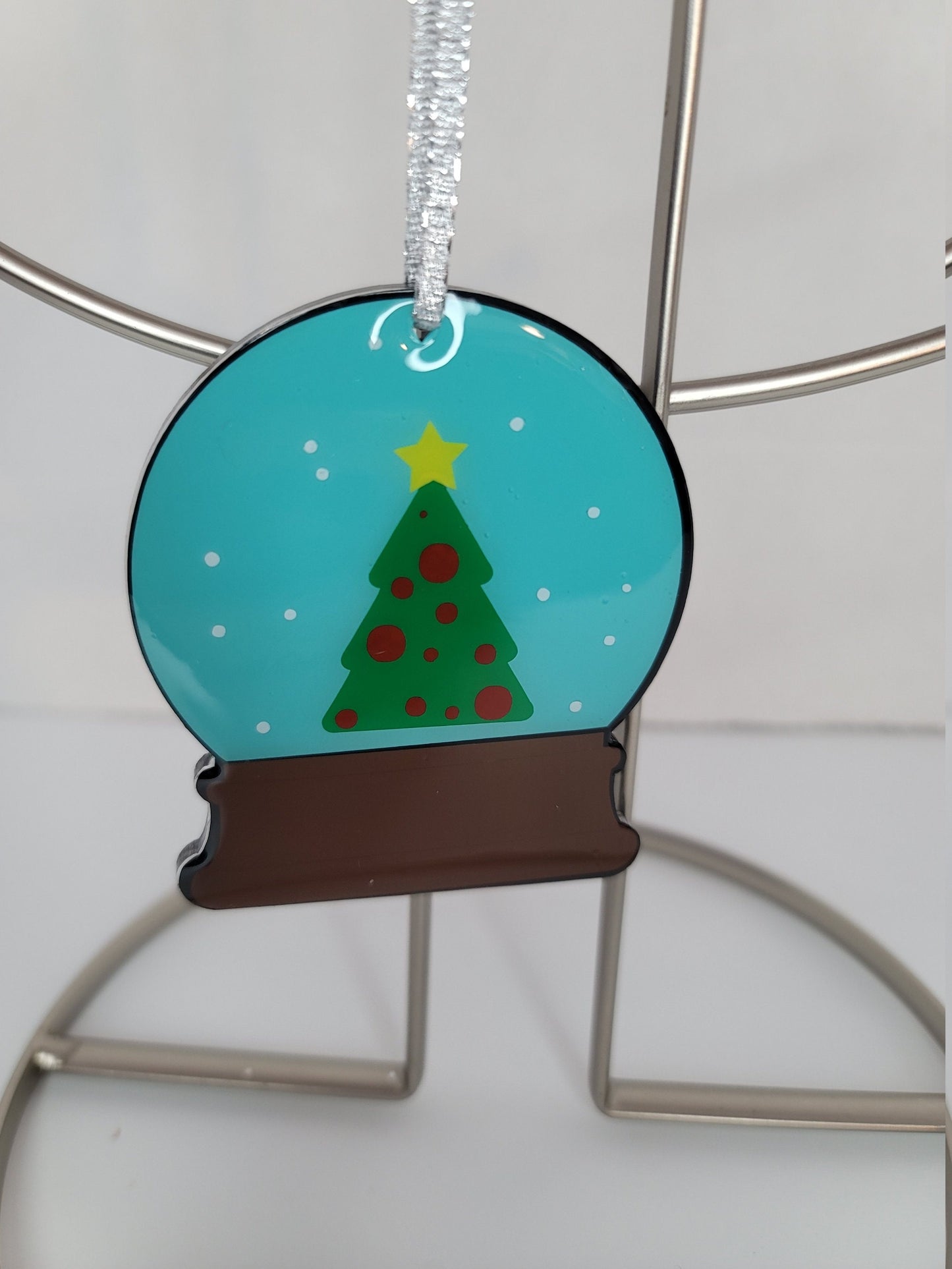 Snow globe stocking tag/ ornament