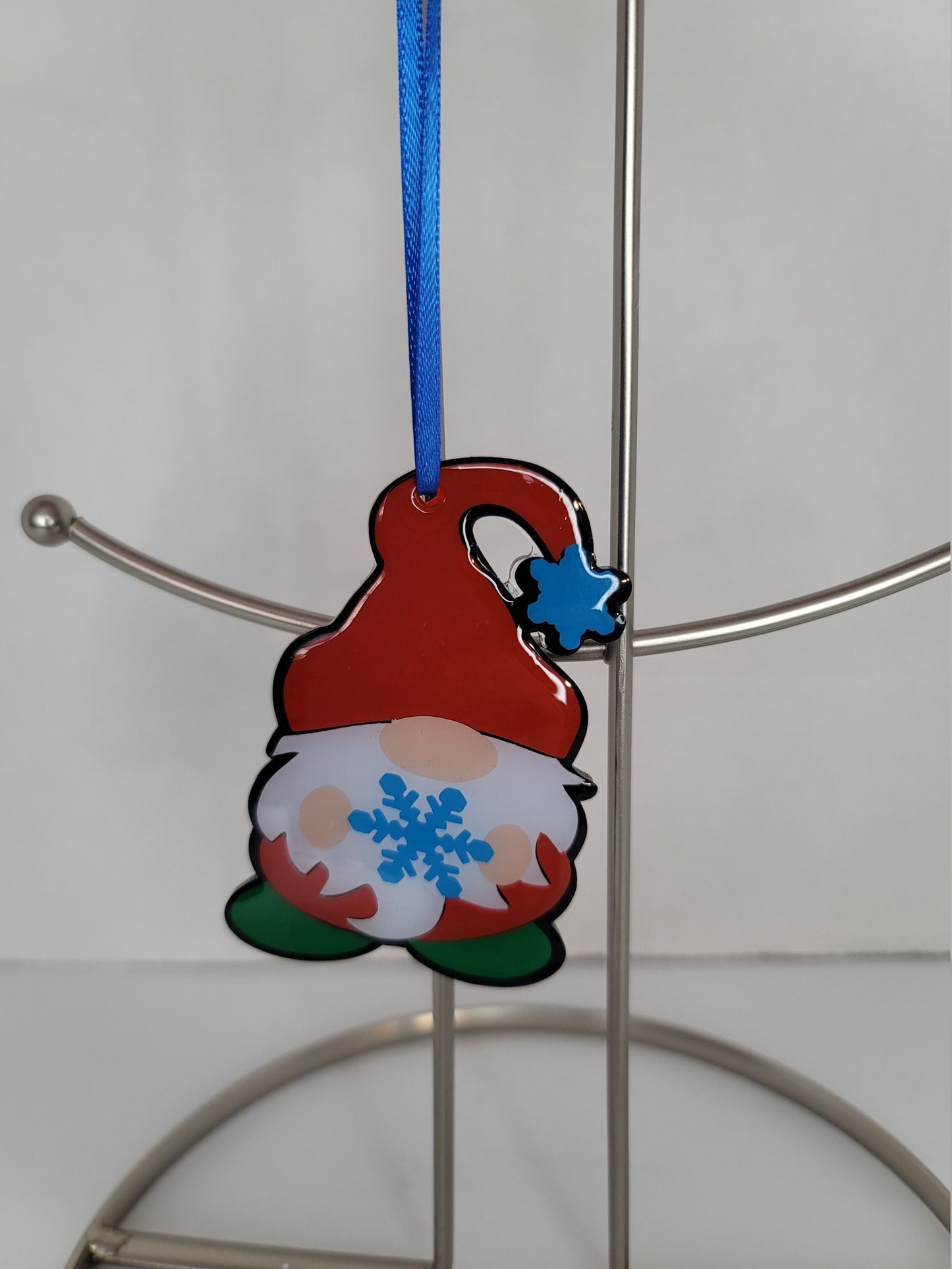 Santa Gnome Stocking tag/ ornament