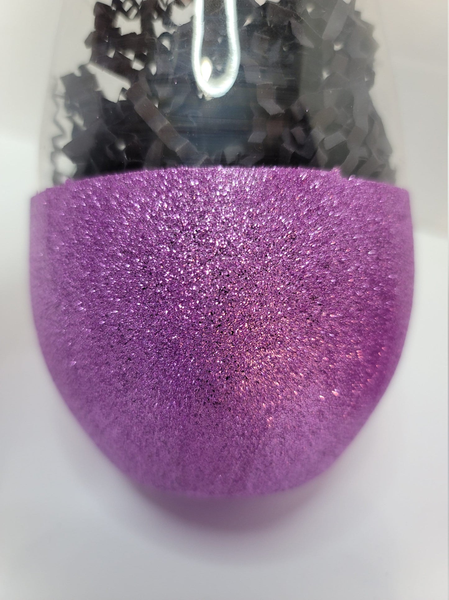 Purple Glitter WIne Tumbler Set of 2