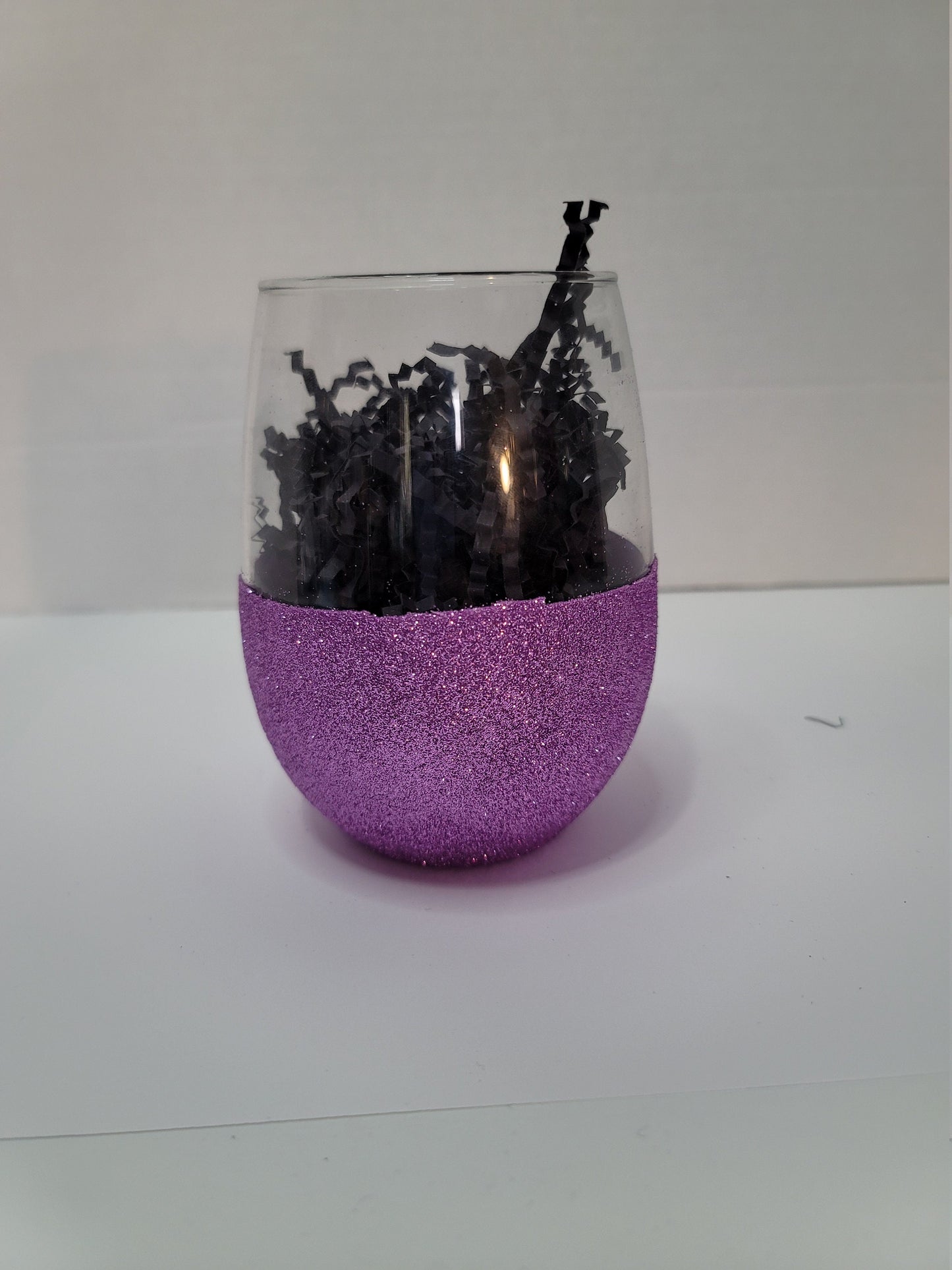 Purple Glitter WIne Tumbler Set of 2