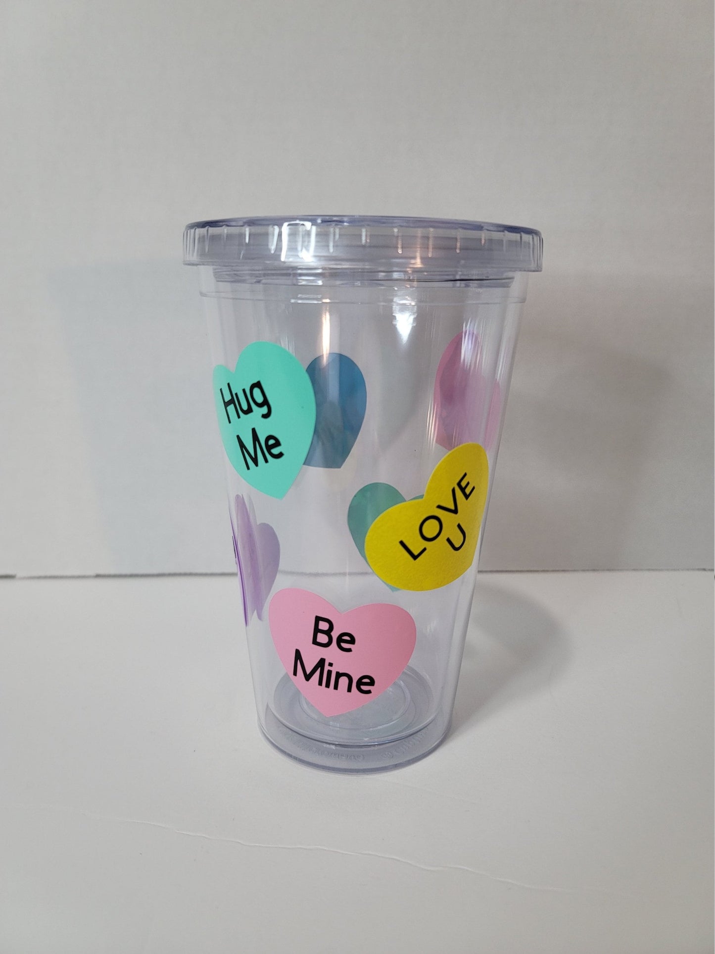 Conversation Heart Cold Tumbler