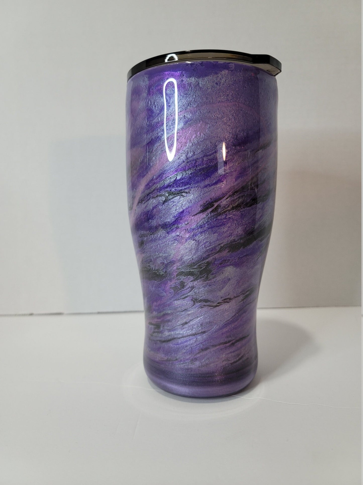 Survivor Purple Marble Tumbler