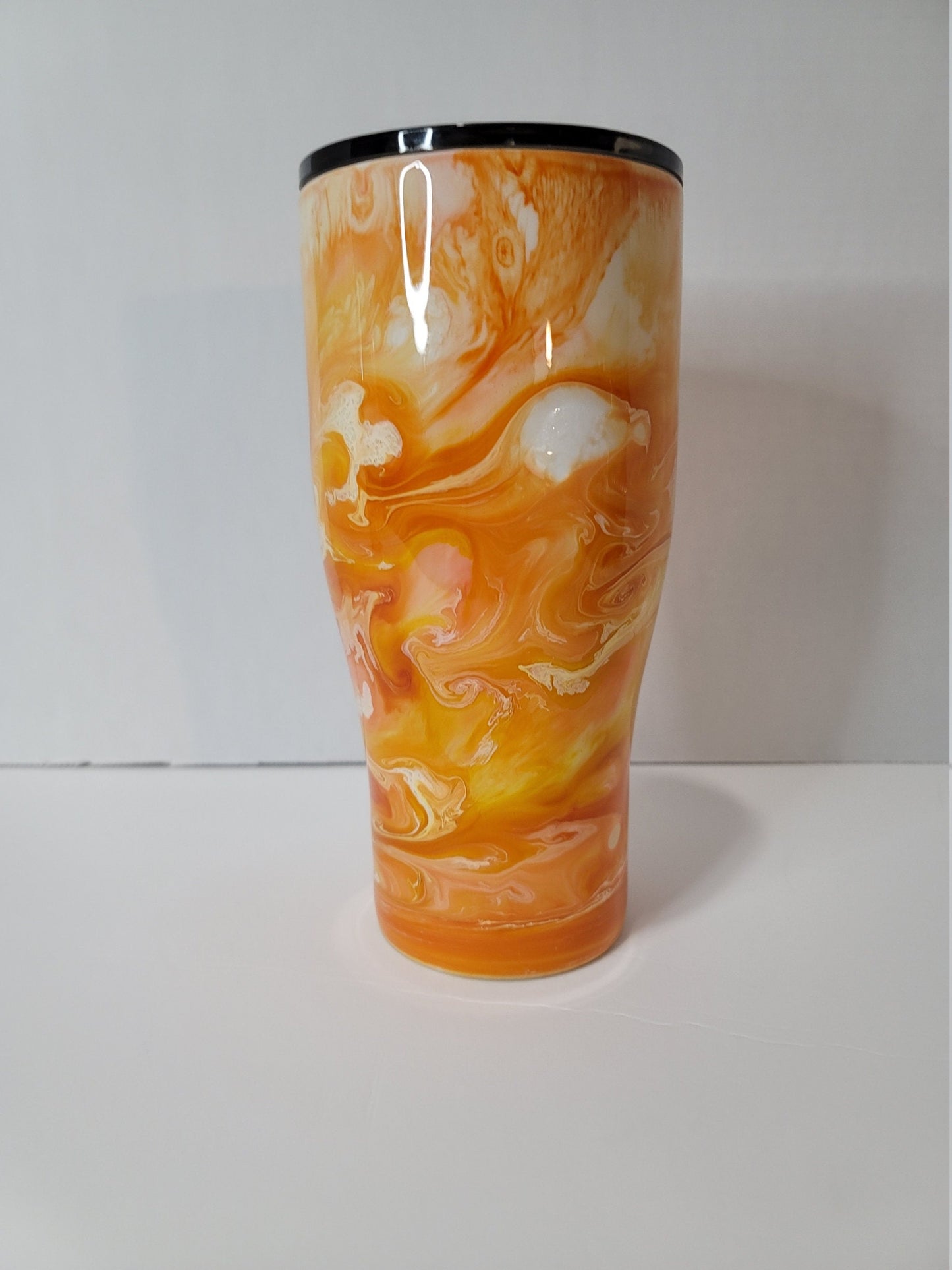 Orange Marble Tumbler