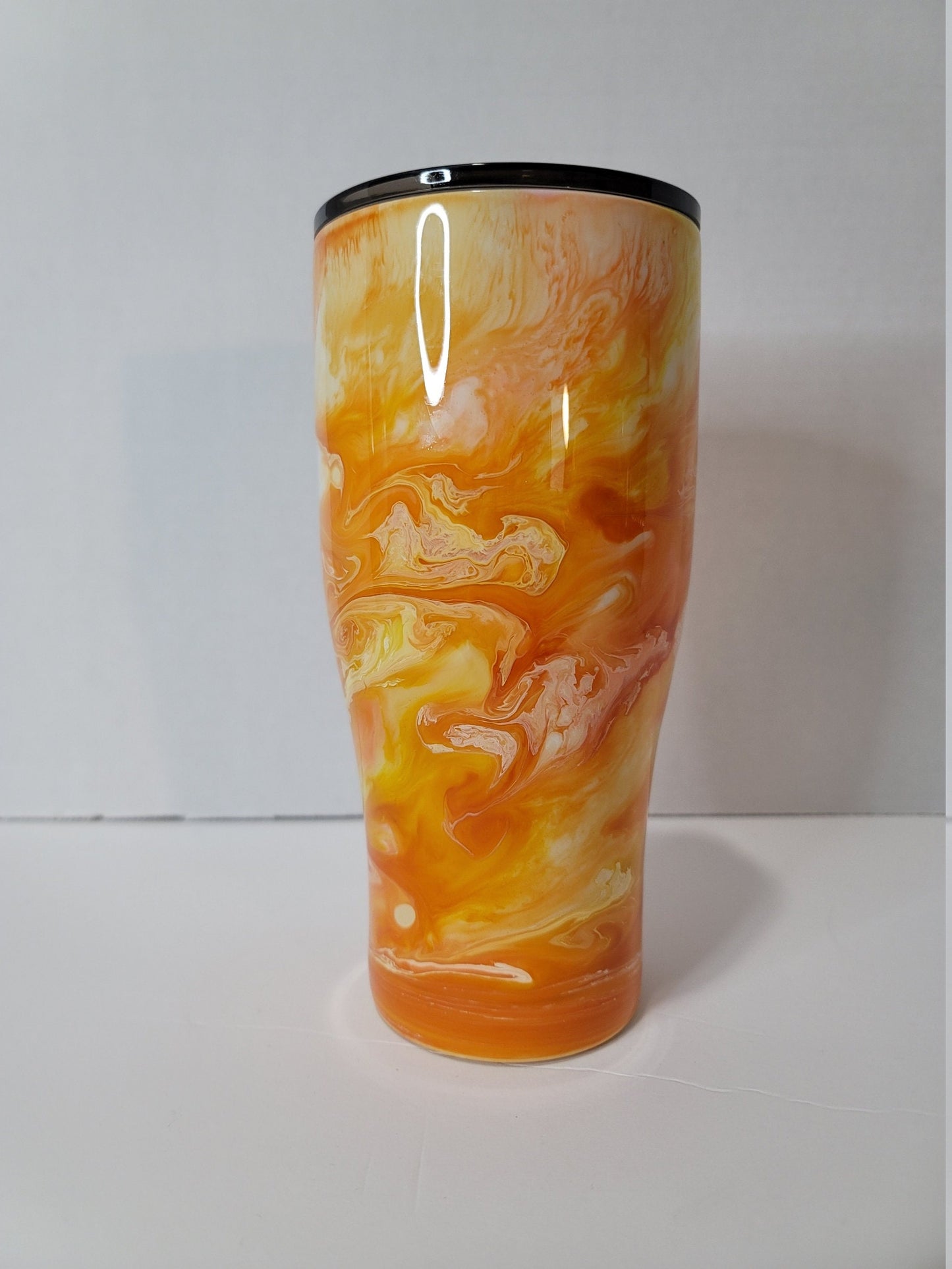 Orange Marble Tumbler