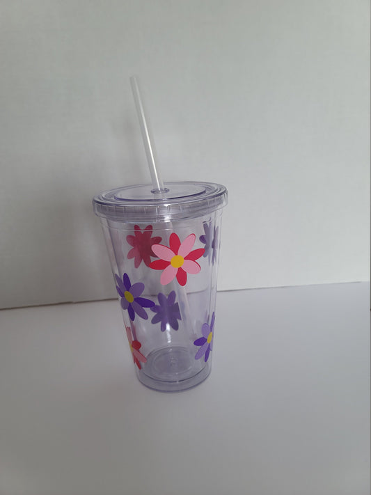 Flower Cold Tumbler