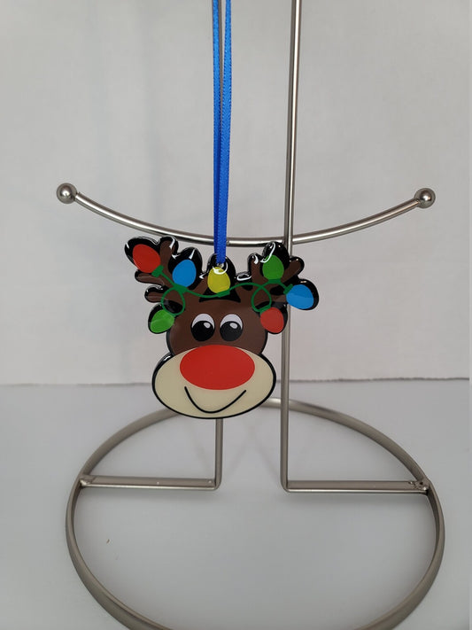 Reindeer Stocking tag/ ornament